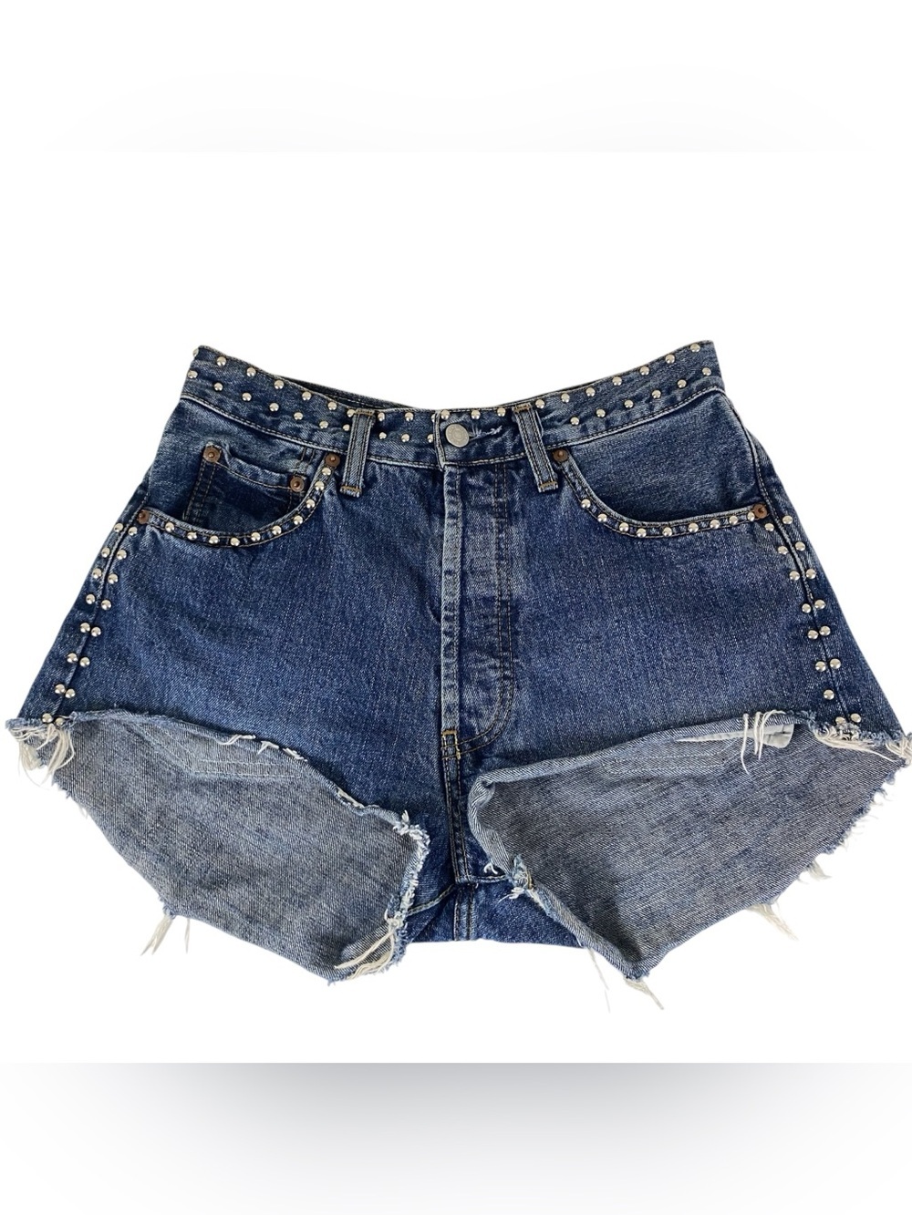 Vintage 90s Custom Studded BIG STAR US Legend Shorts - Fits Modern 27” Waist